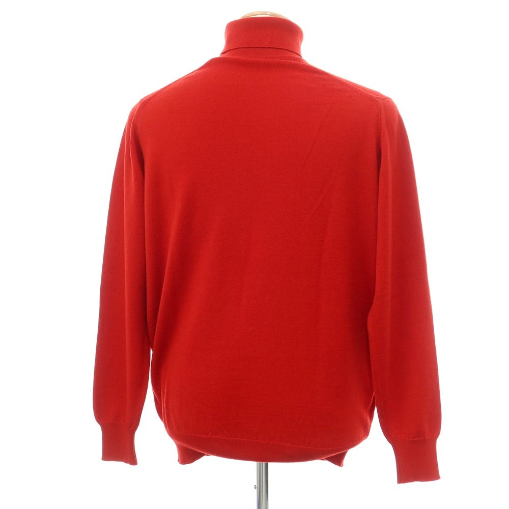 【中古】ジョンスメドレー JOHN SMEDLEY ハイゲージ ウール タートルネック プルオーバーニット レッド【サイズM】【RED】【A/W】【状態ランクB】【メンズ】【759070】