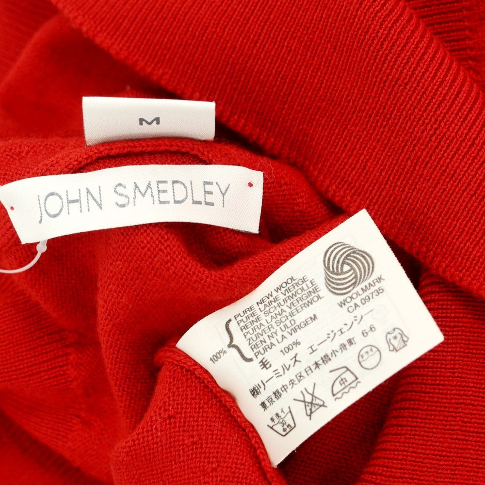 【中古】ジョンスメドレー JOHN SMEDLEY ハイゲージ ウール タートルネック プルオーバーニット レッド【サイズM】【RED】【A/W】【状態ランクB】【メンズ】【759070】