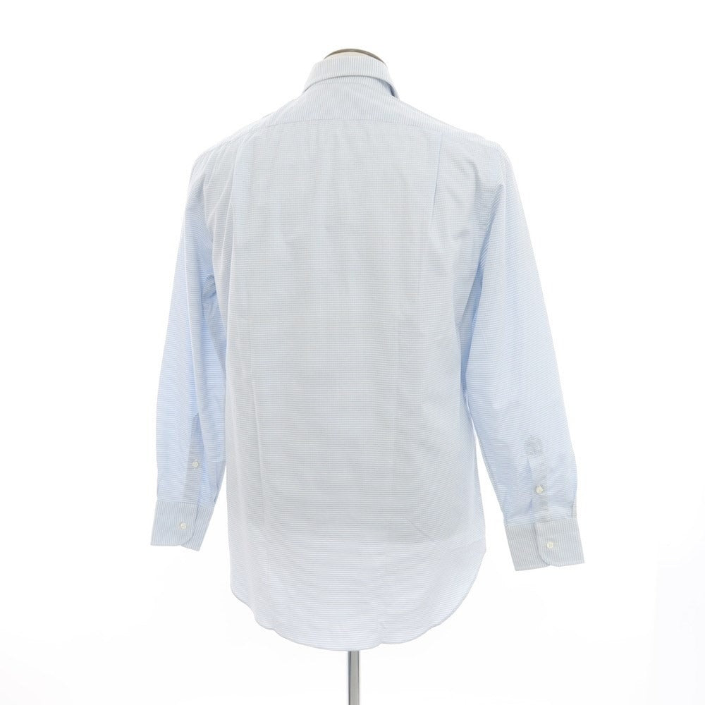 [Used] BARBA Semi-wide collar dress shirt, light blue x white [41] [Condition rank C] [Men&