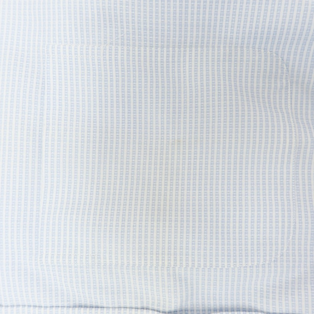 [Used] BARBA Semi-wide collar dress shirt, light blue x white [41] [Condition rank C] [Men&