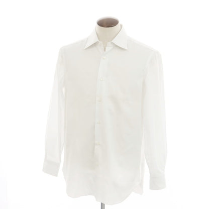 [Used] BARBA Twill Cotton Dress Shirt, Off-White [42] [Condition Rank B] ​​[Men&