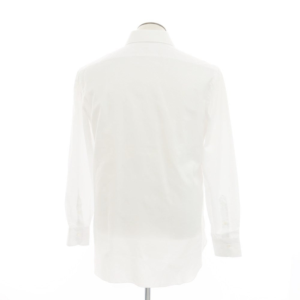 [Used] BARBA Twill Cotton Dress Shirt, Off-White [42] [Condition Rank B] ​​[Men&