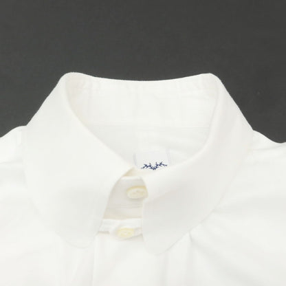 [Used] Italstyle ITAL STYLE Twill Cotton Tab Round Collar Dress Shirt White [37] [Condition Rank B] ​​[Men&