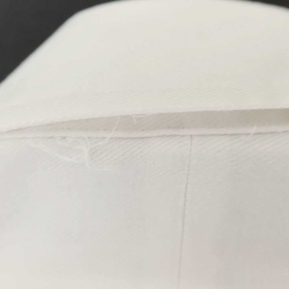 [Used] Italstyle ITAL STYLE Twill Cotton Tab Round Collar Dress Shirt White [37] [Condition Rank B] ​​[Men&