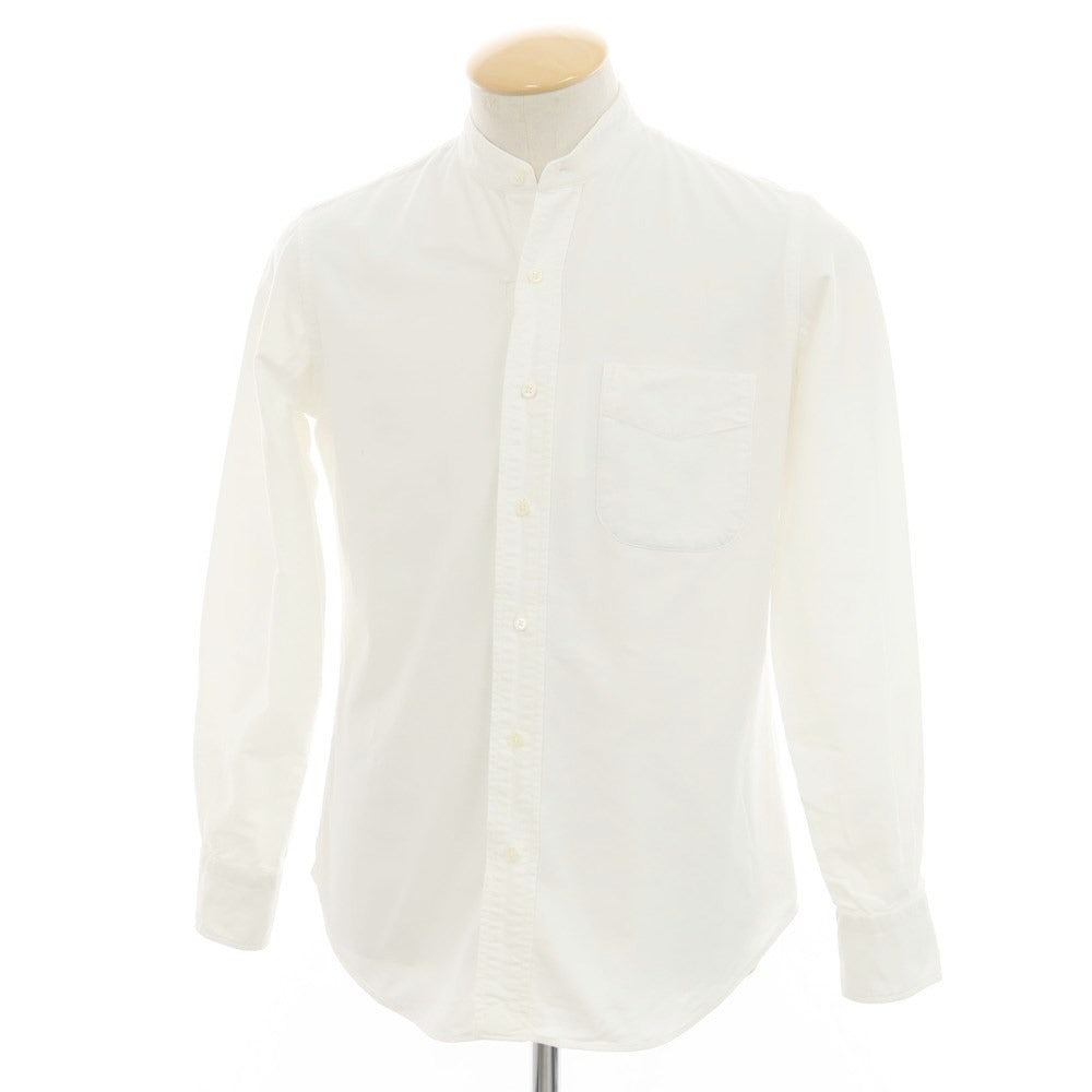 [Used] TOMORROWLAND Oxford band collar shirt, white [S] [Condition rank C] [Men&