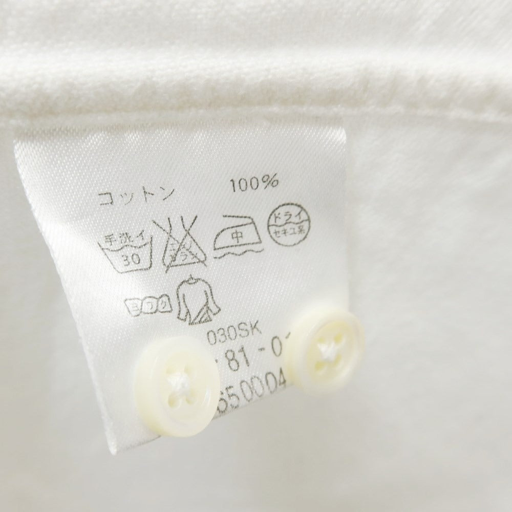 [Used] TOMORROWLAND Oxford band collar shirt, white [S] [Condition rank C] [Men&