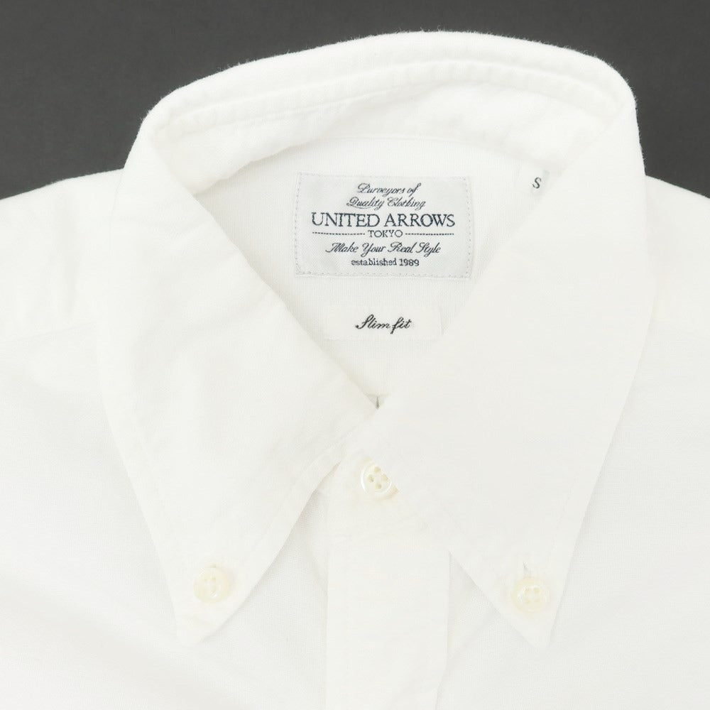 [Used] UNITED ARROWS Oxford button-down shirt, white [S] [Condition rank B] ​​[Men&