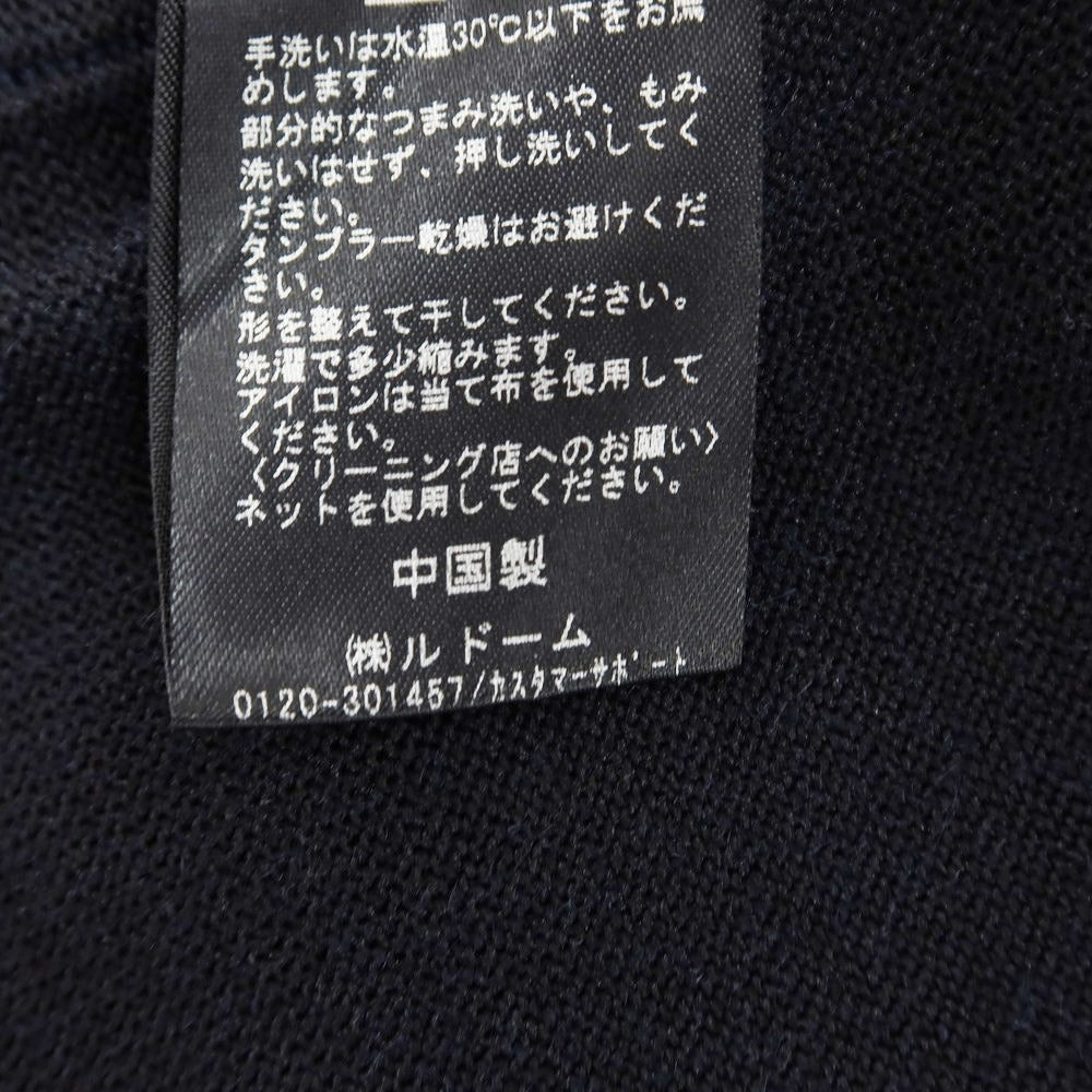 [Used] EDIFICE Linen Polyester Cardigan Navy [Size S] [NVY] [S/S] [Condition Rank C] [Men&