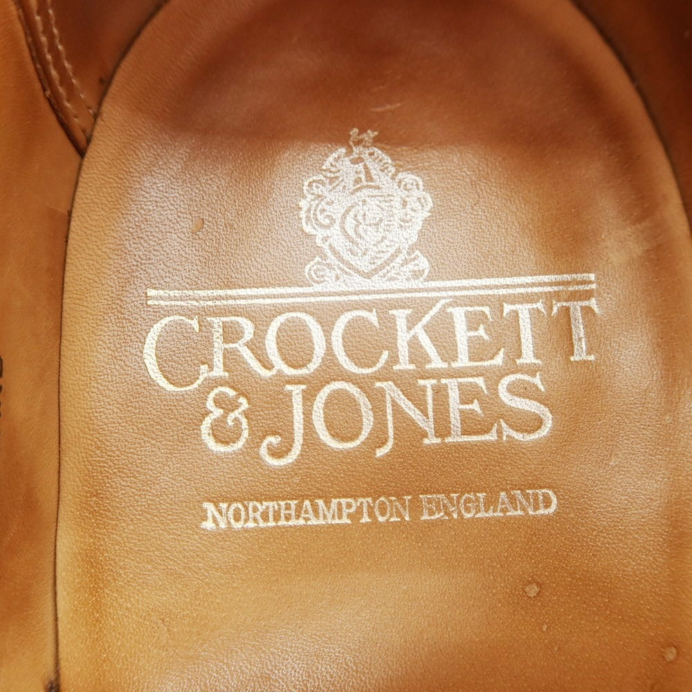 【中古】クロケットアンドジョーンズ CROCKETT&amp;JONES WESTMINSTER スエード セミブローグ ドレスシューズ ブラウン【 6 E 】【 状態ランクC 】【 メンズ 】
[APD]