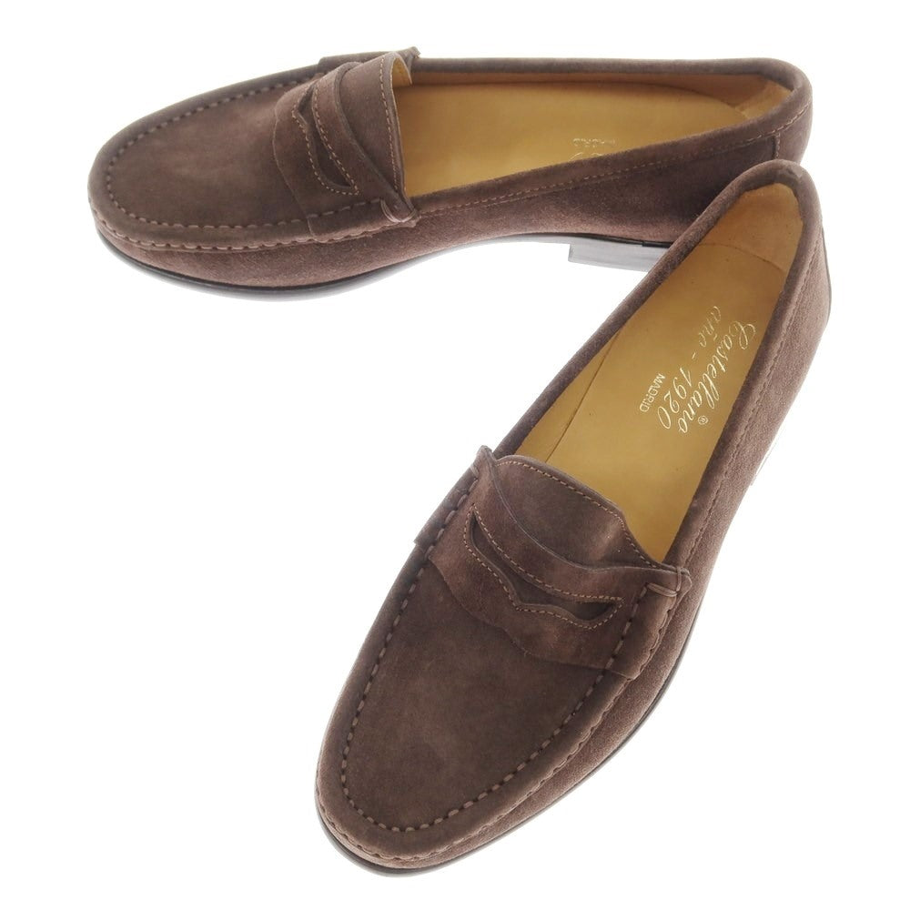 [Used] [Unused] CASTELLANO Suede Coin Loafers Brown [39] [Condition Rank S] [Men&