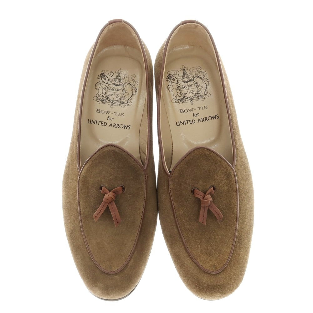 [Used] [Unused] Bowtie BOW-TIE UNITED ARROWS Special Order Suede Tassel Loafers Olive x Brown [6] [Condition Rank S] [Men&