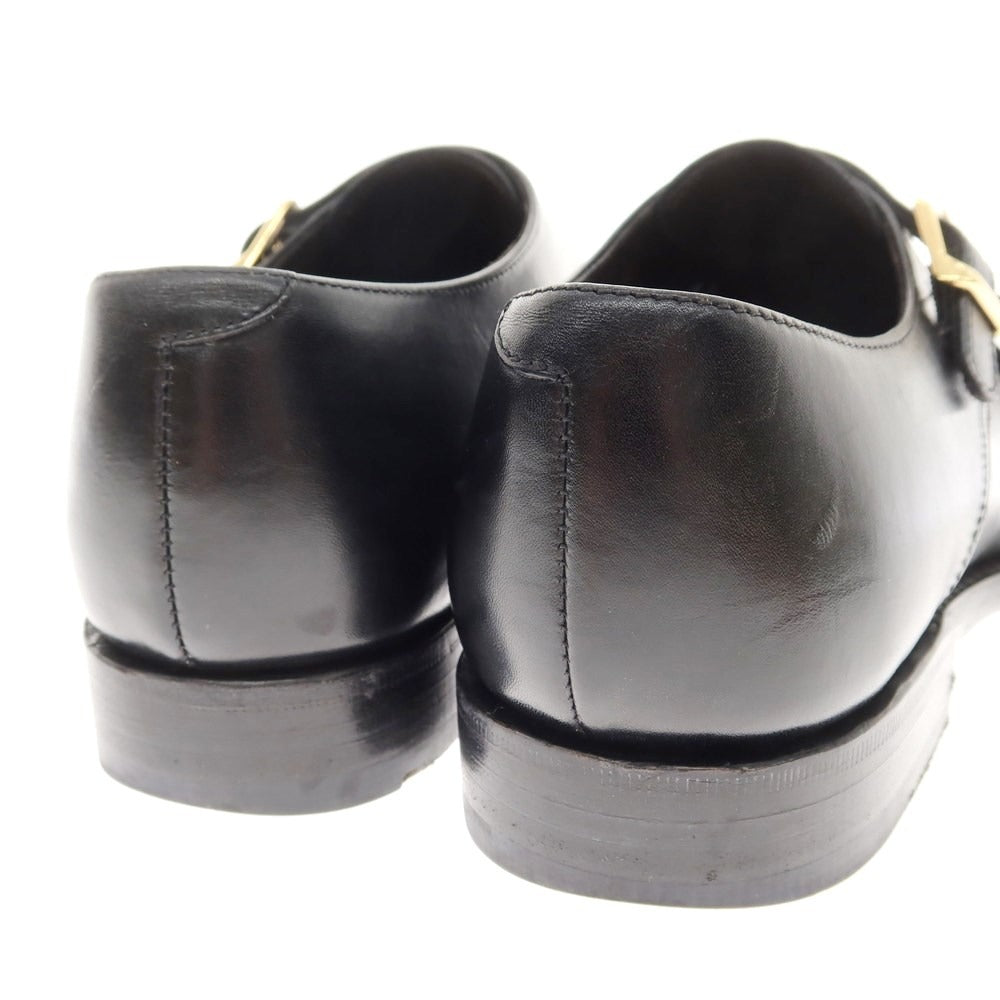 [Used] JALAN SRIWIJAYA EDWARD Double Monk Dress Shoes Black [6] [Condition Rank B] ​​[Men&