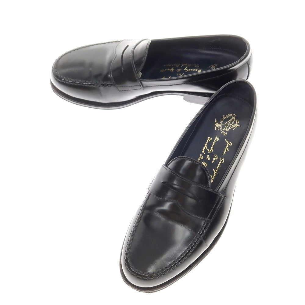 [Used] Jalan Sriwijaya BEAUTY &amp;amp; YOUTH special order glass leather coin loafers black [5.5] [Condition rank B] ​​[Men&