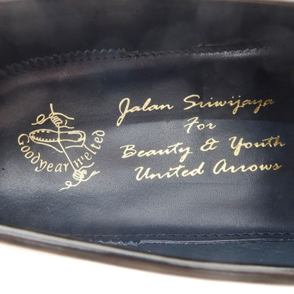 [Used] Jalan Sriwijaya BEAUTY &amp;amp; YOUTH special order glass leather coin loafers black [5.5] [Condition rank B] ​​[Men&