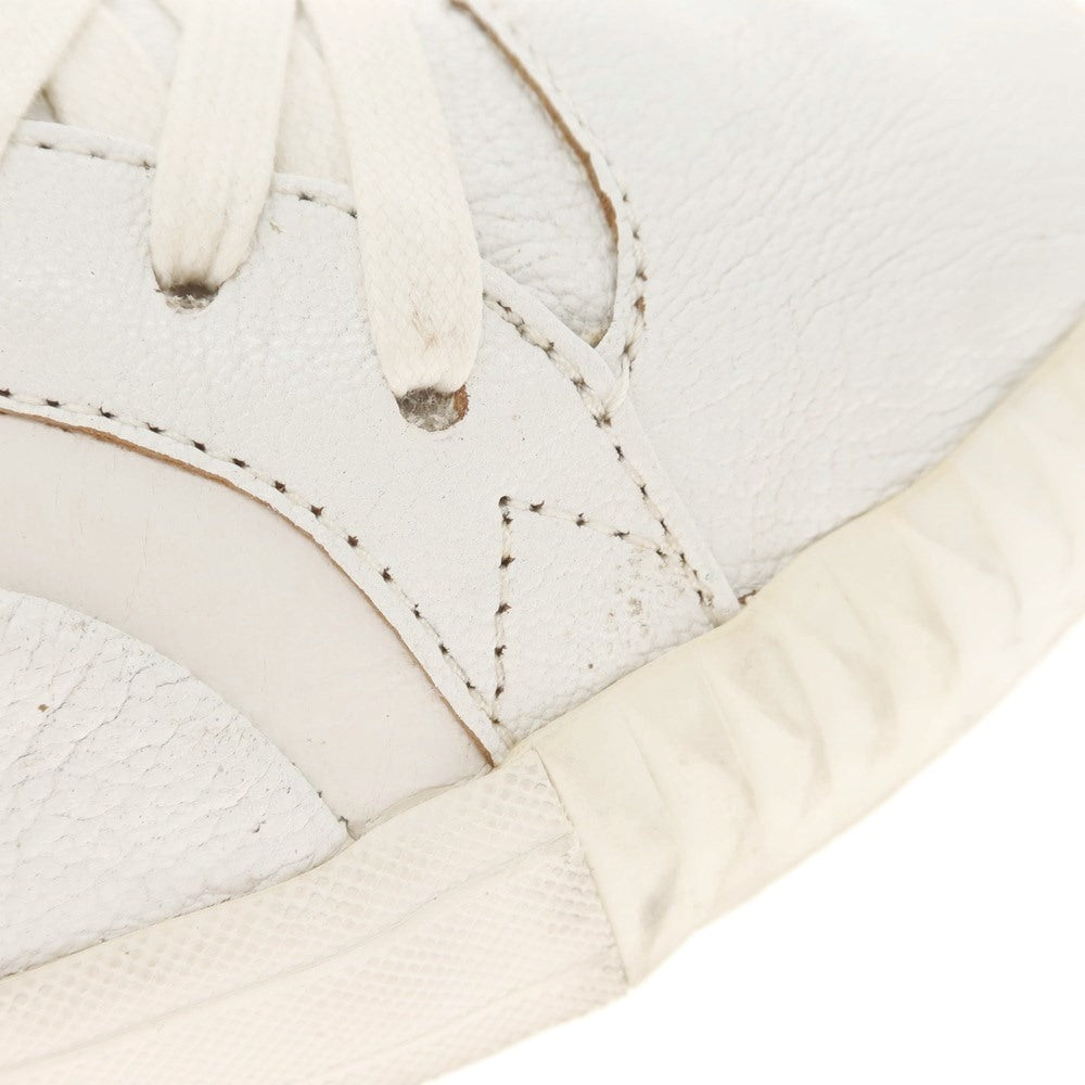 [Used] Alexander McQueen Leather Mid-Cut Sneakers White x Ivory [25.5] [Condition Rank C] [Men&