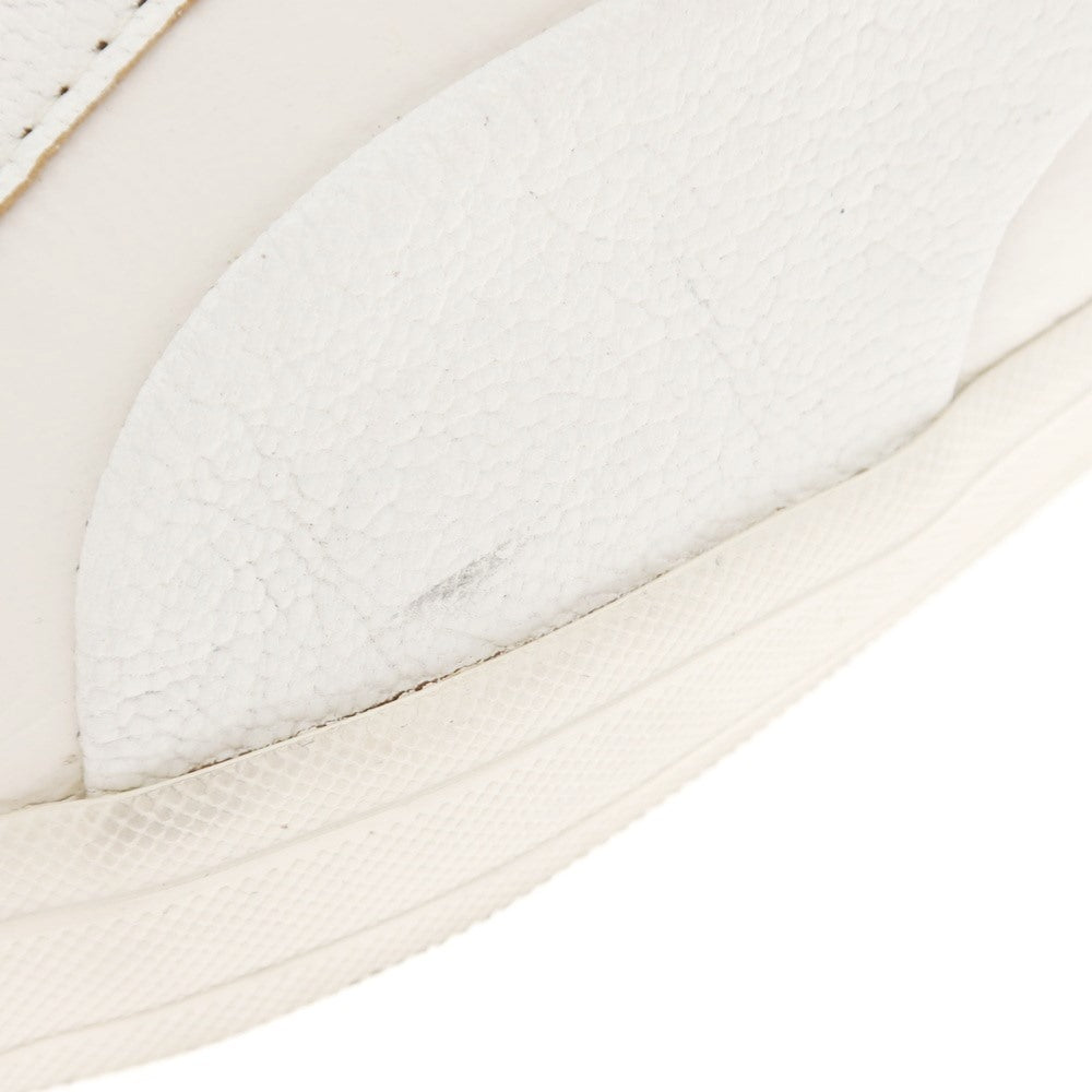 [Used] Alexander McQueen Leather Mid-Cut Sneakers White x Ivory [25.5] [Condition Rank C] [Men&