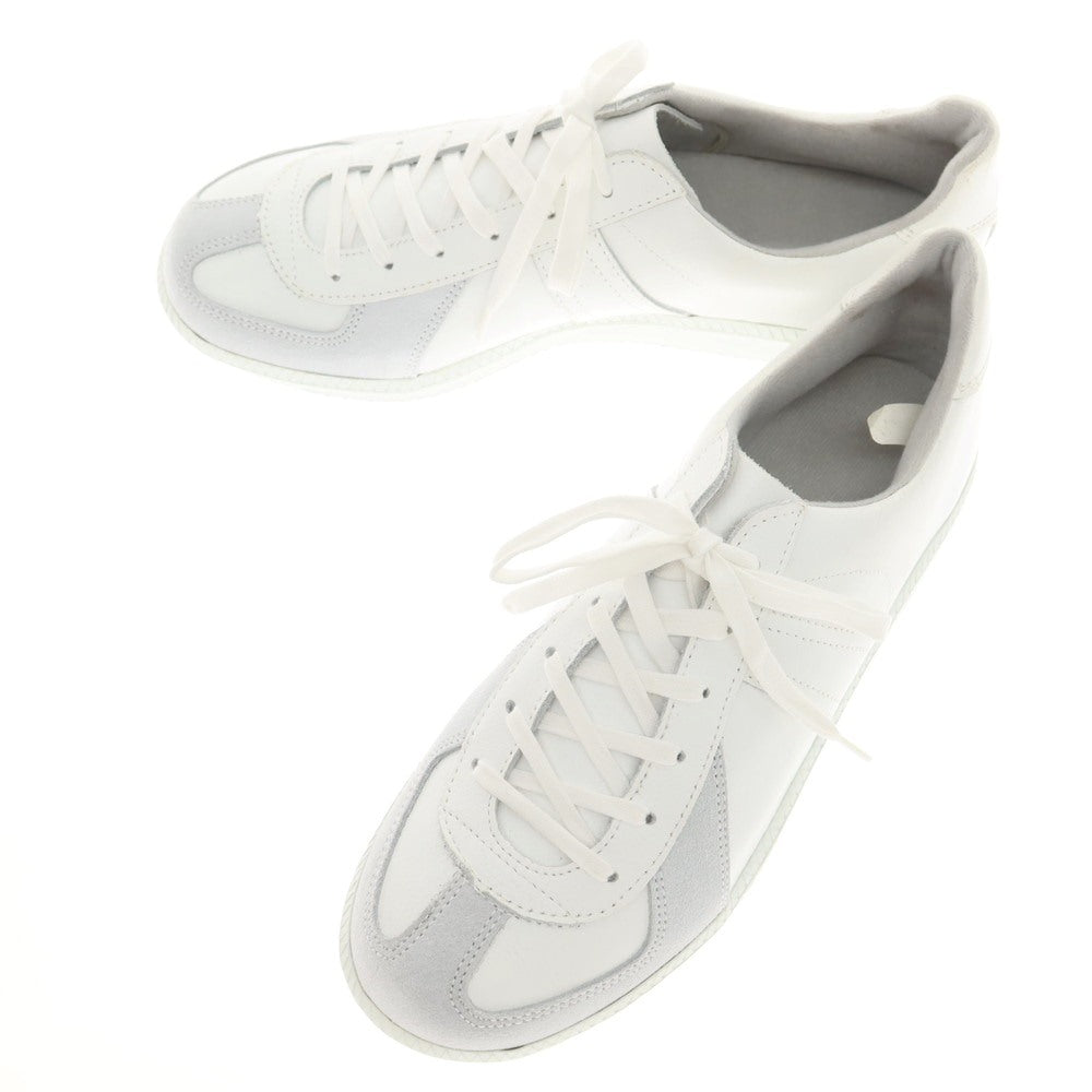 [Used] GERMAN TRAINER Leather Sneakers White x Grey [39] [Condition Rank B] ​​[Men&