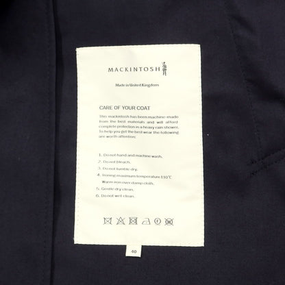 [Used] Mackintosh Cotton Balmacaan Coat Navy [40] [Condition Rank B] [Men&