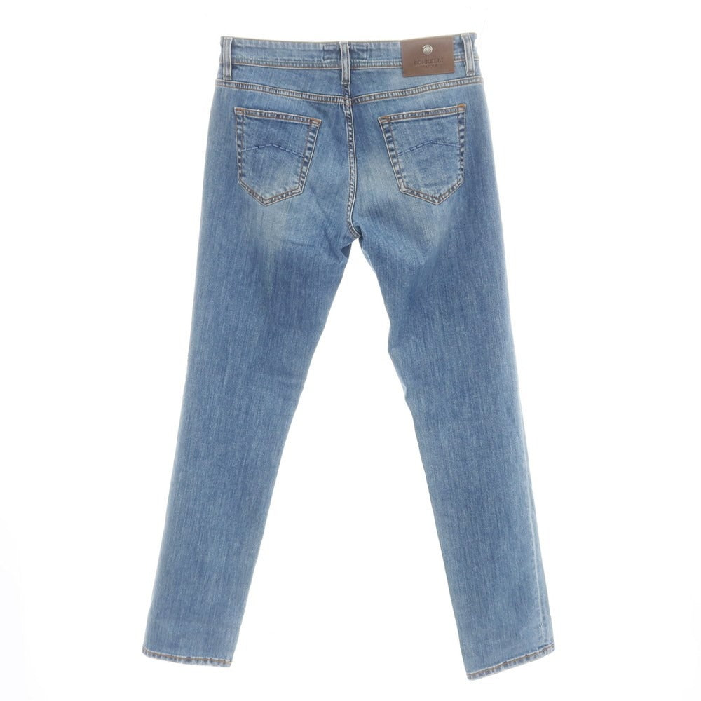 [Used] Luigi Borrelli Stretch Denim Jeans Blue [33] [Condition Rank B] ​​[Men&