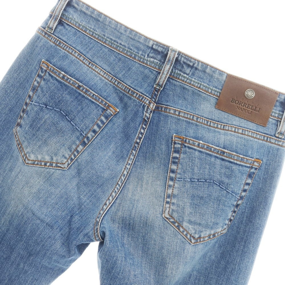 [Used] Luigi Borrelli Stretch Denim Jeans Blue [33] [Condition Rank B] ​​[Men&