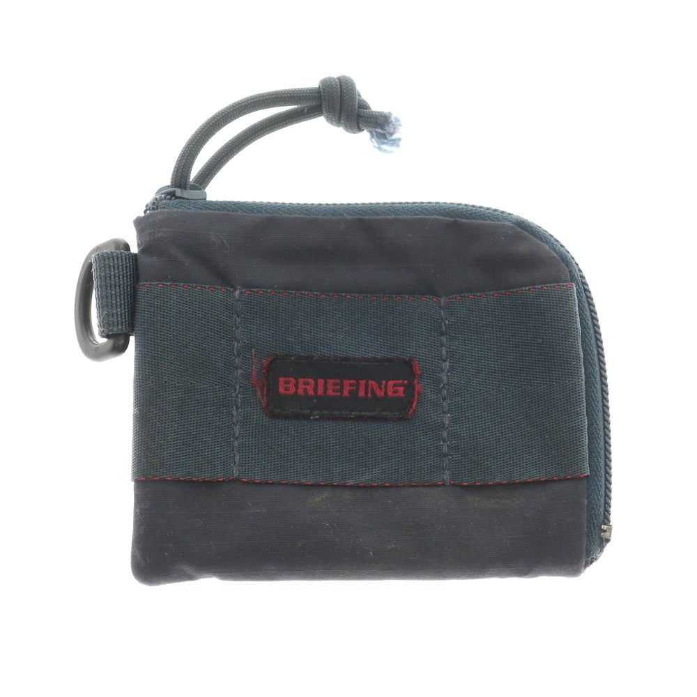 [Used] BRIEFING nylon pouch bi-fold wallet, navy [Condition: C] [Men&