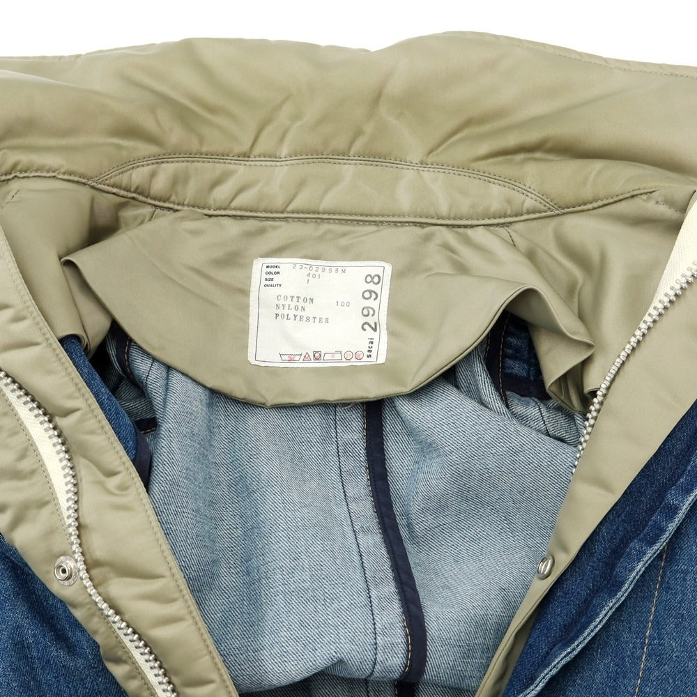 【中古】サカイ Sacai デニム ナイロン 切替 ロングコート ブルー【 1 】【 状態ランクC 】【 メンズ 】
[CPD]