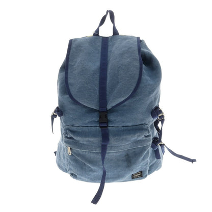 【中古】ポーター PORTER × fennica、B印YOSHIDA fennica Hill Pack キャンバス バックパック・リュック ブルー【 状態ランクC 】【 メンズ 】