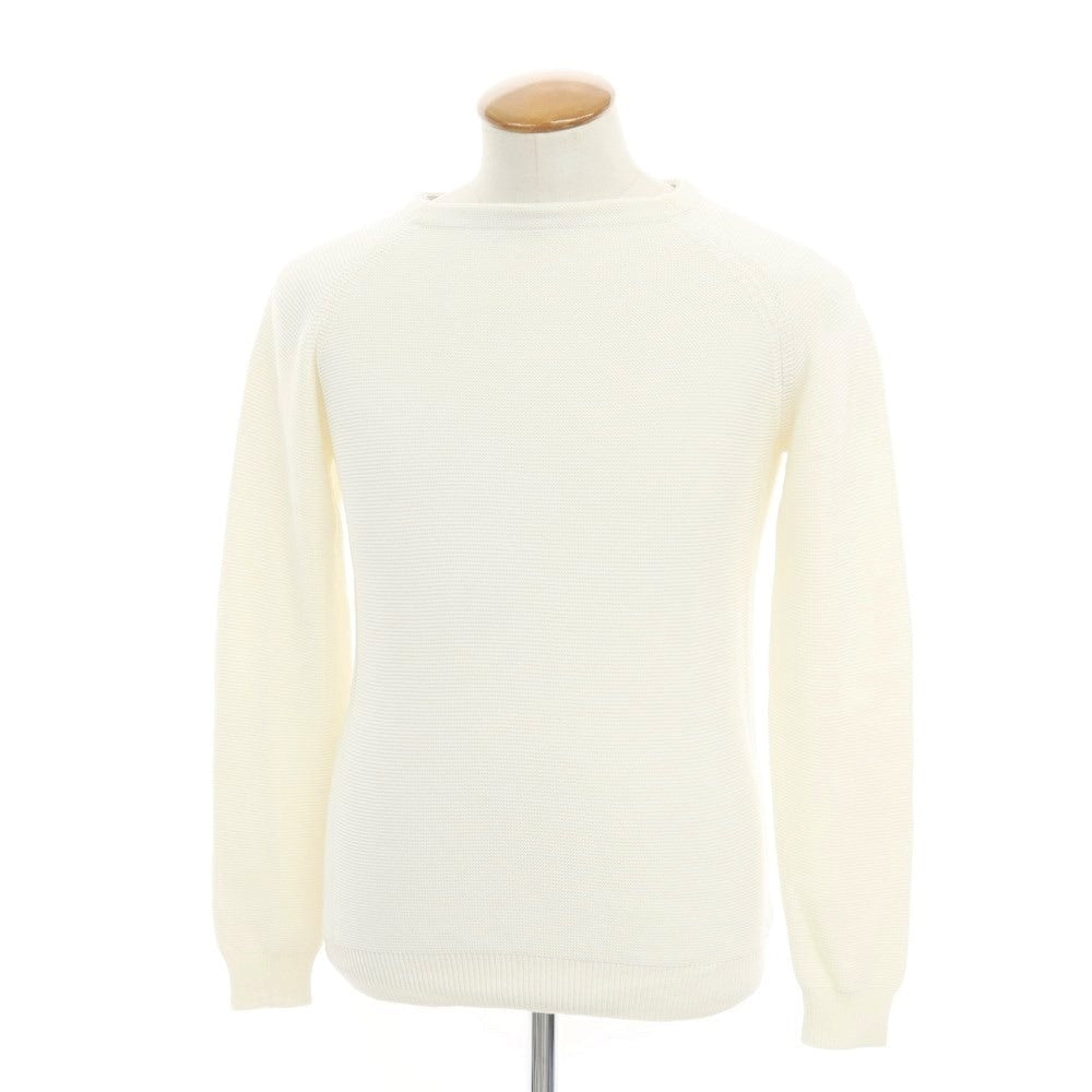 [Used] ZANONE Cotton Pullover Knit Ivory [Size 48] [WHT] [S/S] [Condition Rank B] ​​[Men&