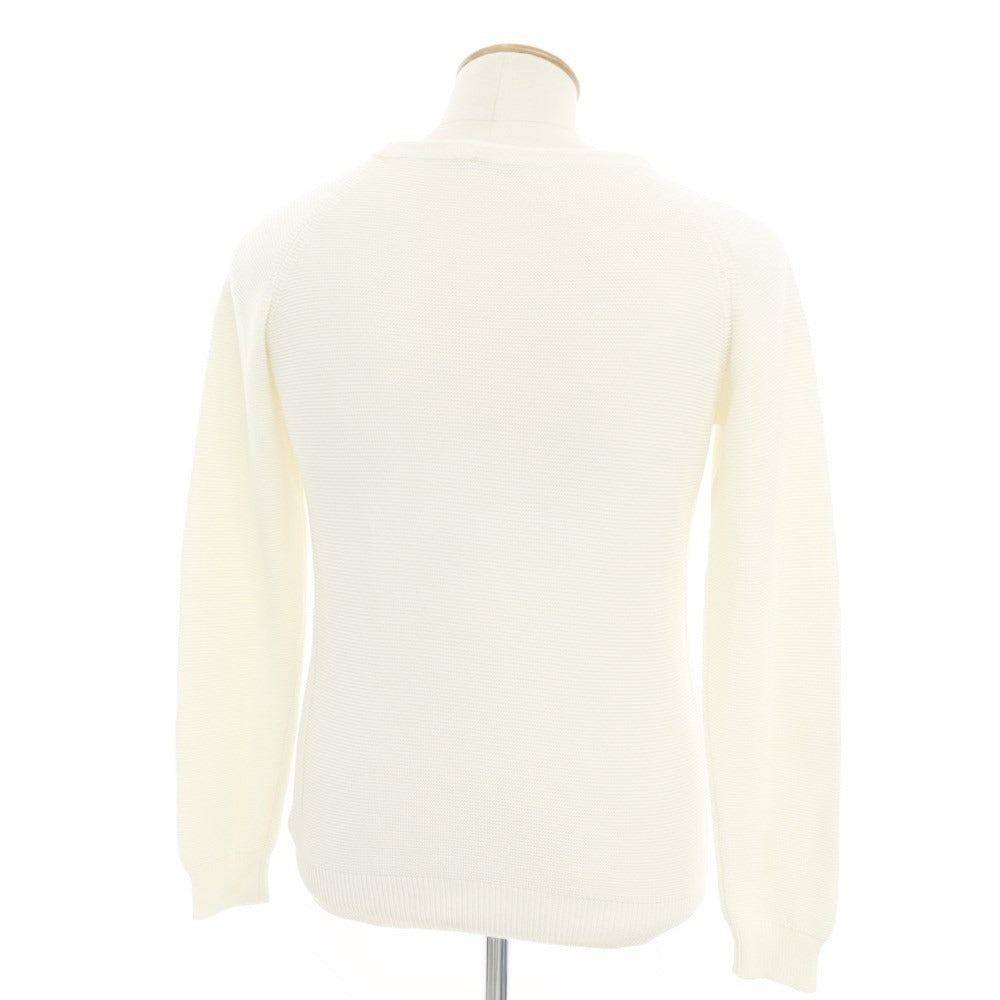 [Used] ZANONE Cotton Pullover Knit Ivory [Size 48] [WHT] [S/S] [Condition Rank B] ​​[Men&