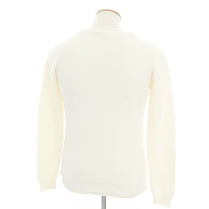 [Used] ZANONE Cotton Pullover Knit Ivory [Size 48] [WHT] [S/S] [Condition Rank B] ​​[Men&