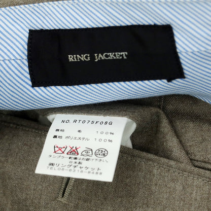 【中古】リングヂャケット RING JACKET ウール ドレススラックスパンツ グレーベージュ【サイズ52】【BEI】【A/W】【状態ランクC】【メンズ】【758994】