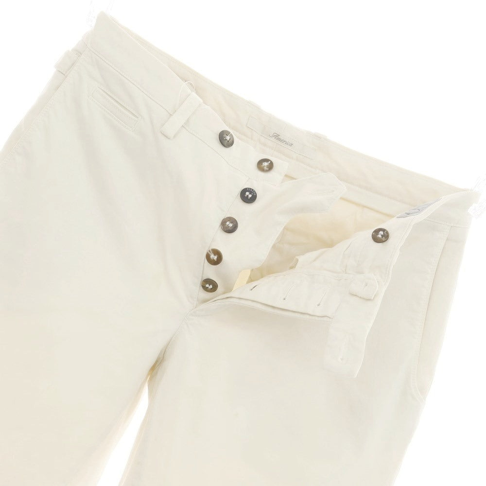 [Used] PIATTO Stretch Cotton Casual Slacks Pants Off White [50] [Condition Rank C] [Men&