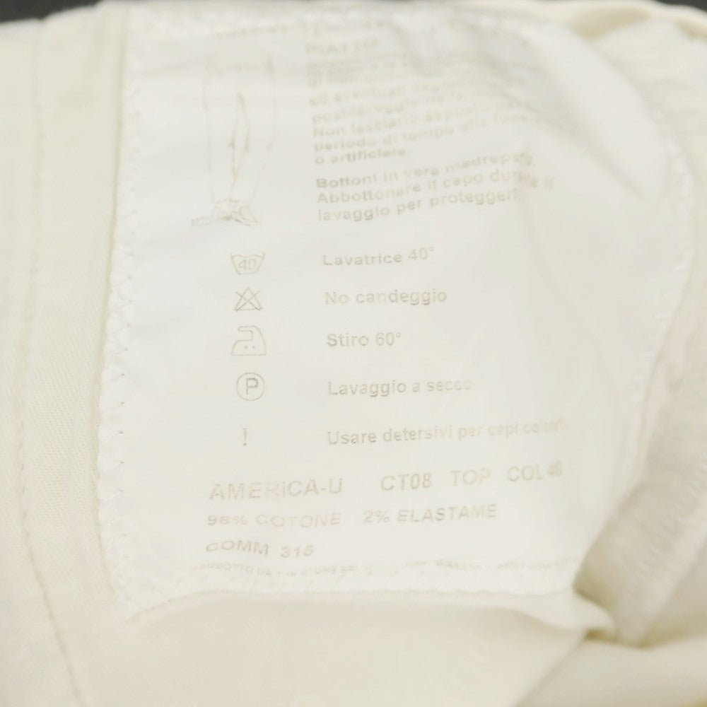 [Used] PIATTO Stretch Cotton Casual Slacks Pants Off White [50] [Condition Rank C] [Men&