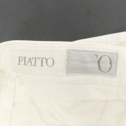 [Used] PIATTO Stretch Cotton Casual Slacks Pants Off White [50] [Condition Rank C] [Men&