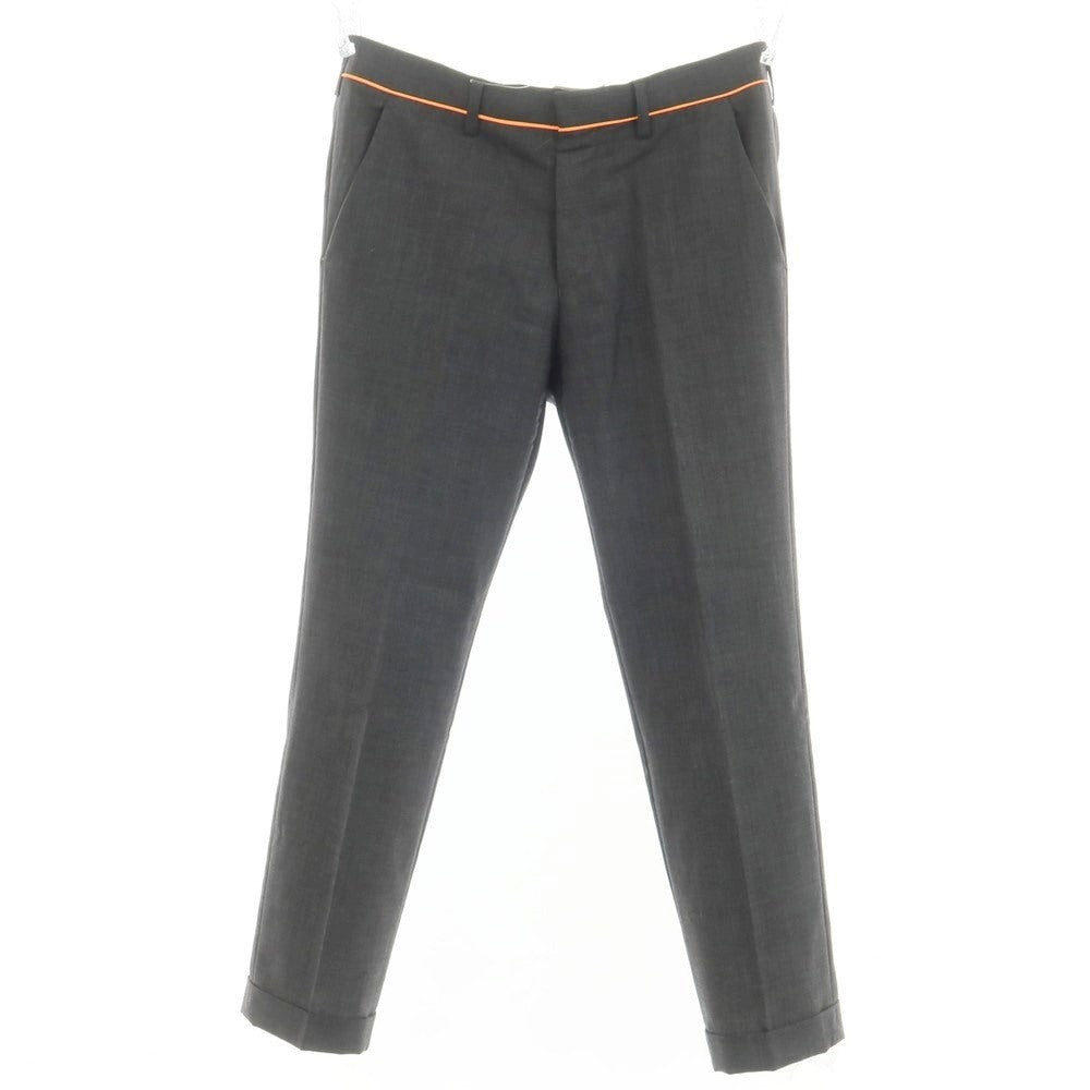 [Used] Kolor wool mohair casual slacks pants, dark gray x orange [2] [Condition rank B] ​​[Men&