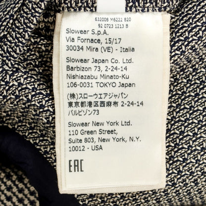 [Used] [Unused] Montedoro Cotton Jersey Casual Jacket Light Beige x Navy [44] [Condition Rank S] [Men&