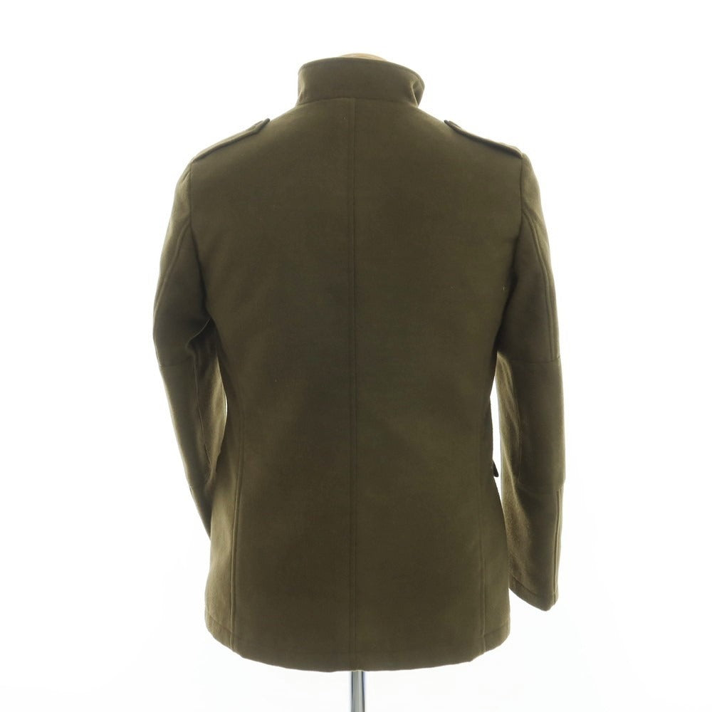 【中古】サルトリア フェスタ SARTORIA FESTA ウールナイロン 中綿 スタンドカラー ミリタリージャケット オリーブ【 44 】【 状態ランクC 】【 メンズ 】 [EPD]