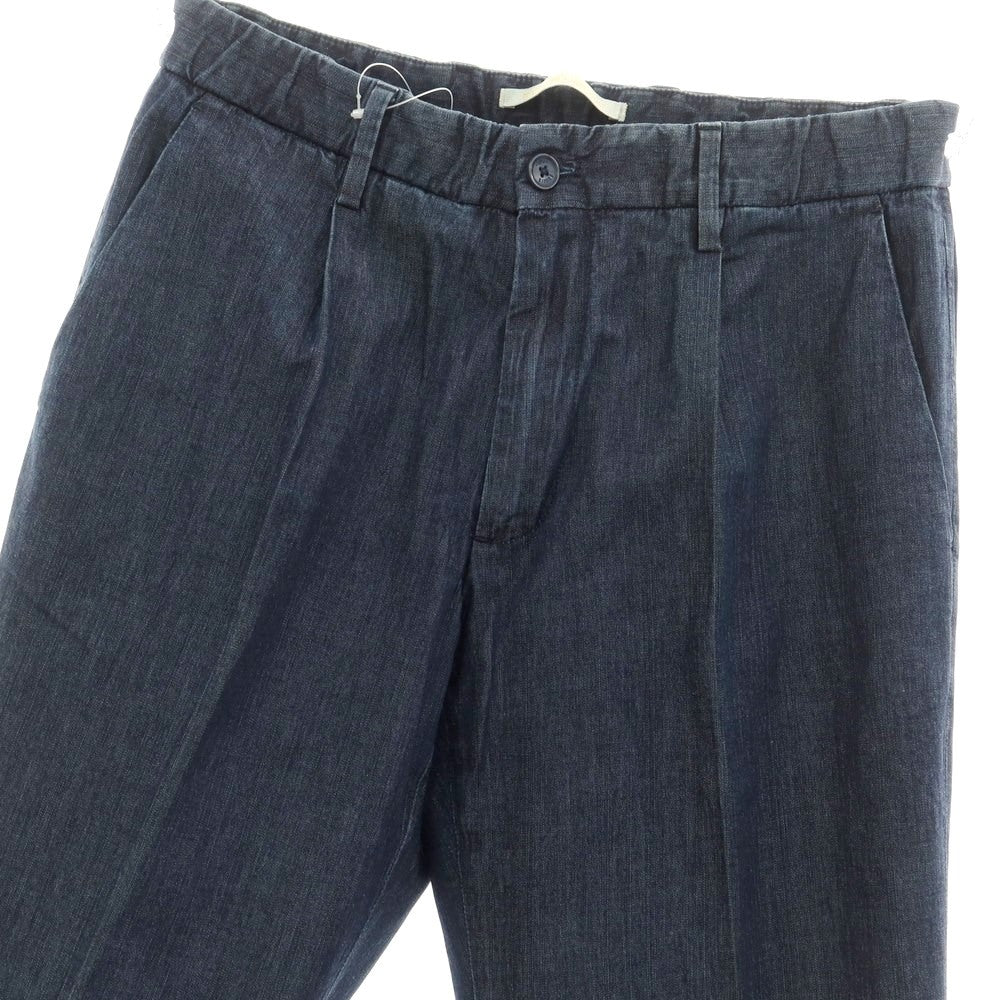 [Used] BRIGLIA 1949 Stretch Denim Casual Slacks Pants Navy [42] [Condition Rank C] [Men&