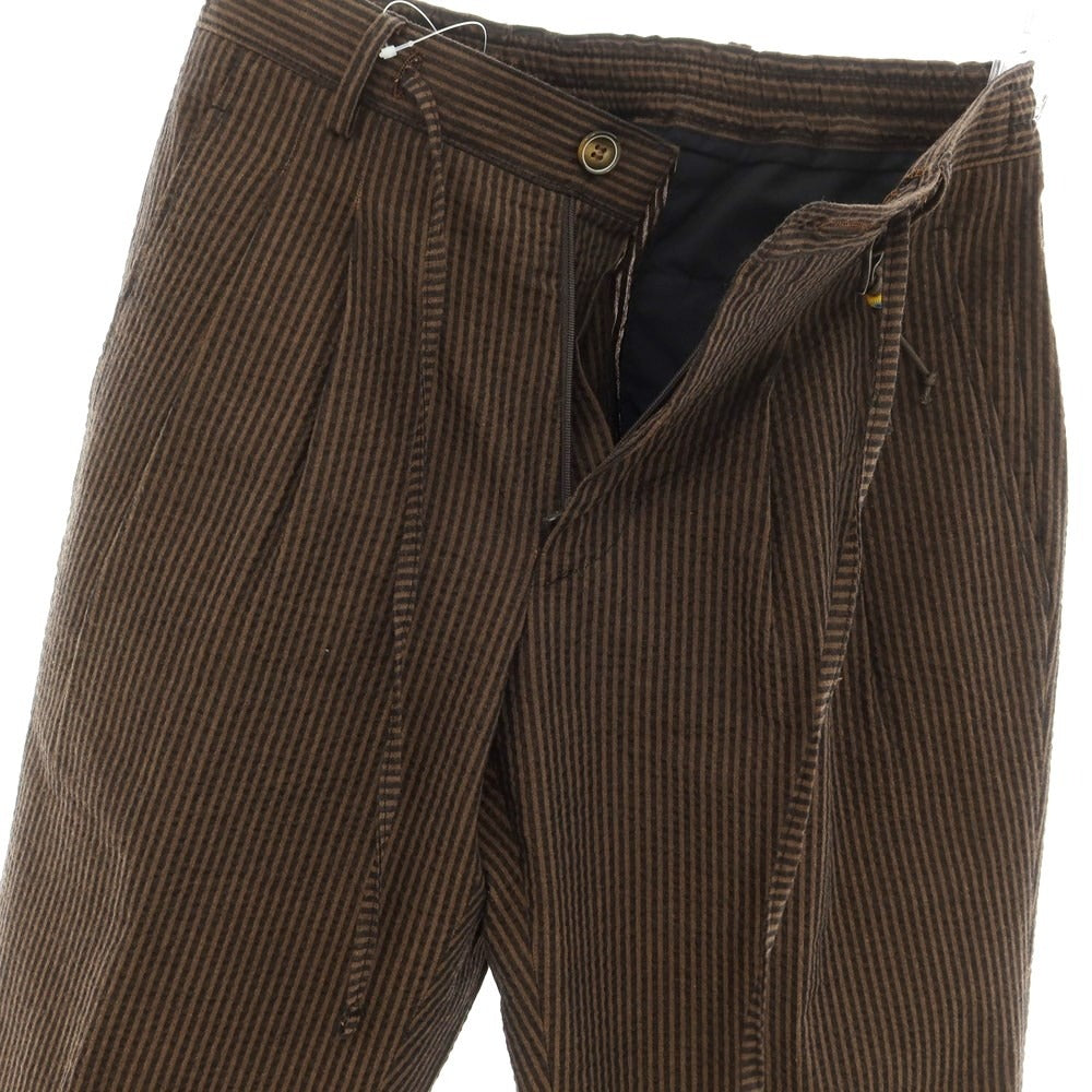 [Used] Giannetto Cotton Soccer Stripe Casual Slacks Pants Brown x Dark Brown [Size 42] [BRW] [S/S] [Condition Rank B] ​​[Men&