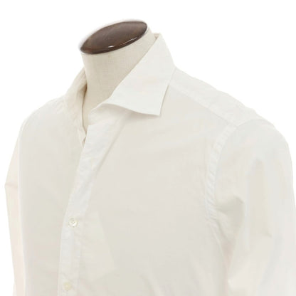 [Used] GALLIPOLI camiceria Cotton Wide Collar Casual Shirt White [50] [Condition Rank C] [Men&