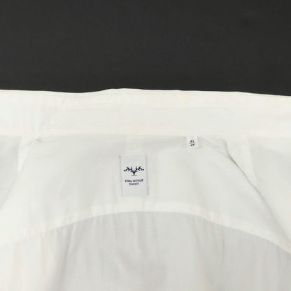 [Used] Italstyle ITAL STYLE Cotton Button-down Dress Shirt White [41] [Condition Rank C] [Men&