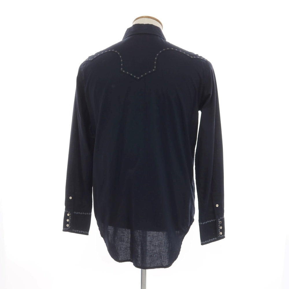 [Used] ITTY-BITTY Cotton Western Shirt, Dark Navy [4] [Condition Rank C] [Men&