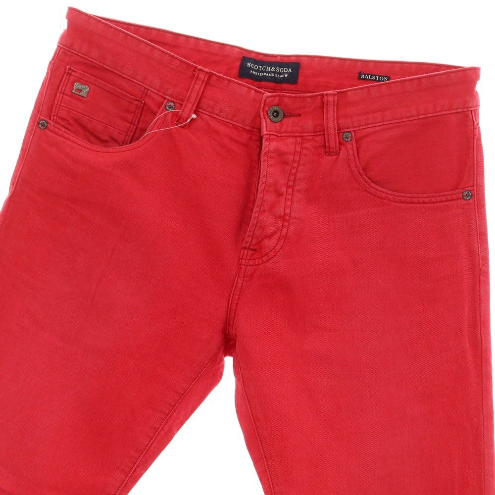 [Used] Scotch &amp;amp; Soda Cotton Twill 5 Pocket Pants Red [Size 32] [RED] [S/S/A/W] [Condition Rank C] [Men&