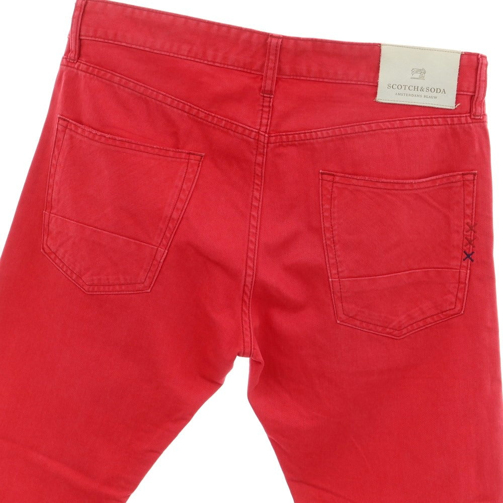 [Used] Scotch &amp;amp; Soda Cotton Twill 5 Pocket Pants Red [Size 32] [RED] [S/S/A/W] [Condition Rank C] [Men&