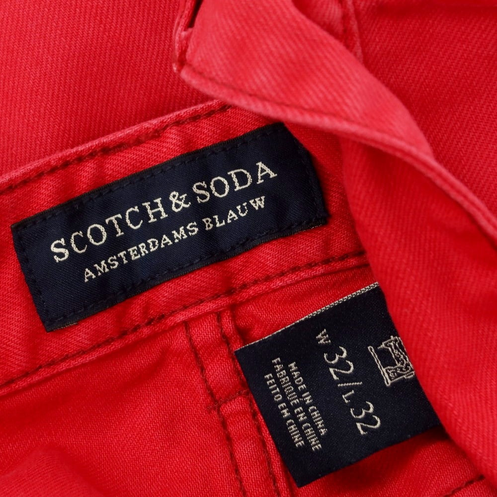 [Used] Scotch &amp;amp; Soda Cotton Twill 5 Pocket Pants Red [Size 32] [RED] [S/S/A/W] [Condition Rank C] [Men&