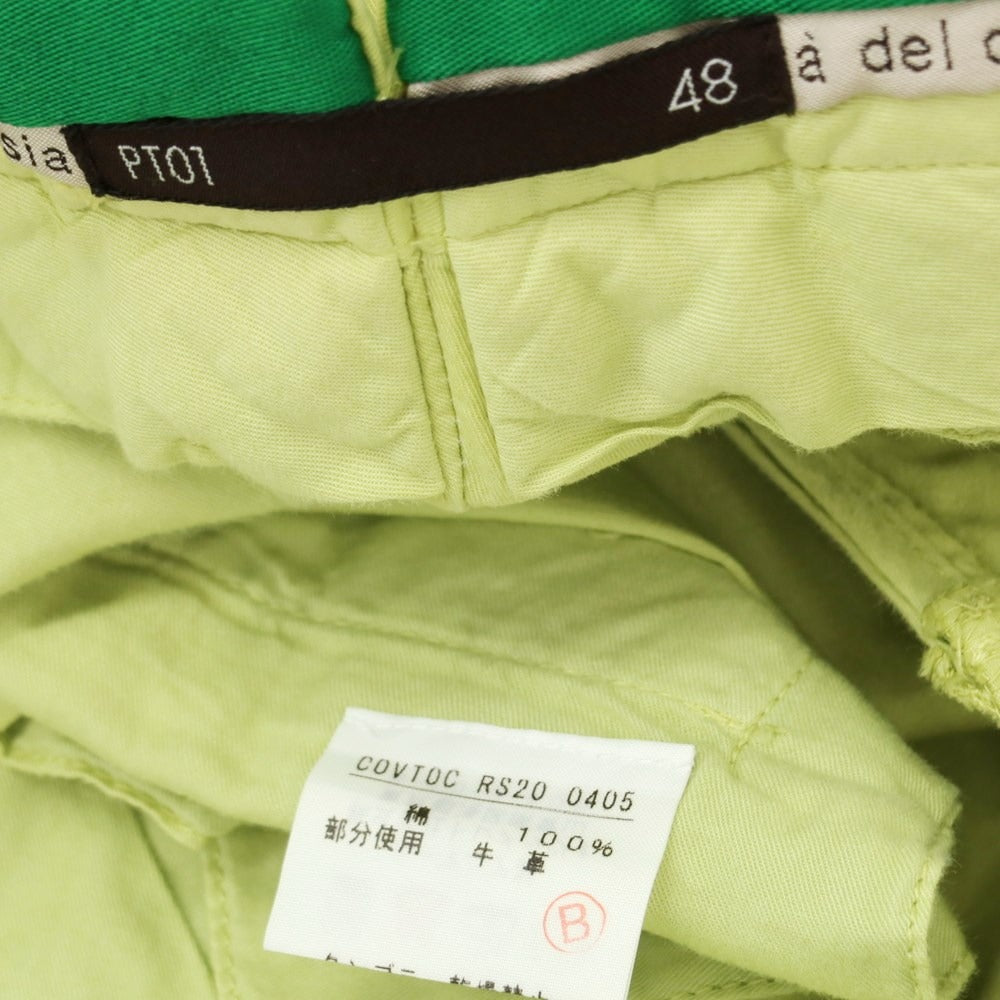 [Used] PT01 Cotton Casual Slacks Pants Light Green [Size 48] [GRN] [S/S] [Condition Rank D] [Men&