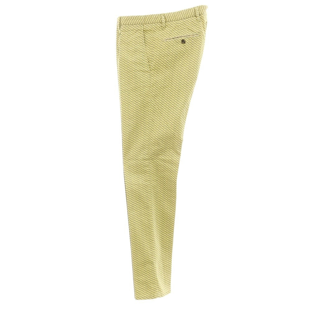 [Used] JWBRINE Stretch Cotton All-over Pattern Casual Slacks Pants Yellow x Gray [Size 48] [YEL] [S/S] [Condition Rank C] [Men&