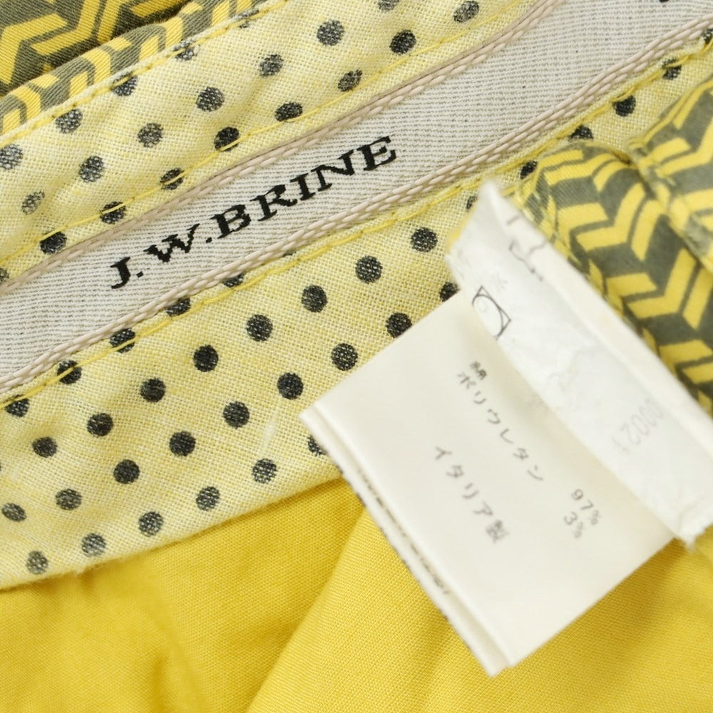 [Used] JWBRINE Stretch Cotton All-over Pattern Casual Slacks Pants Yellow x Gray [Size 48] [YEL] [S/S] [Condition Rank C] [Men&