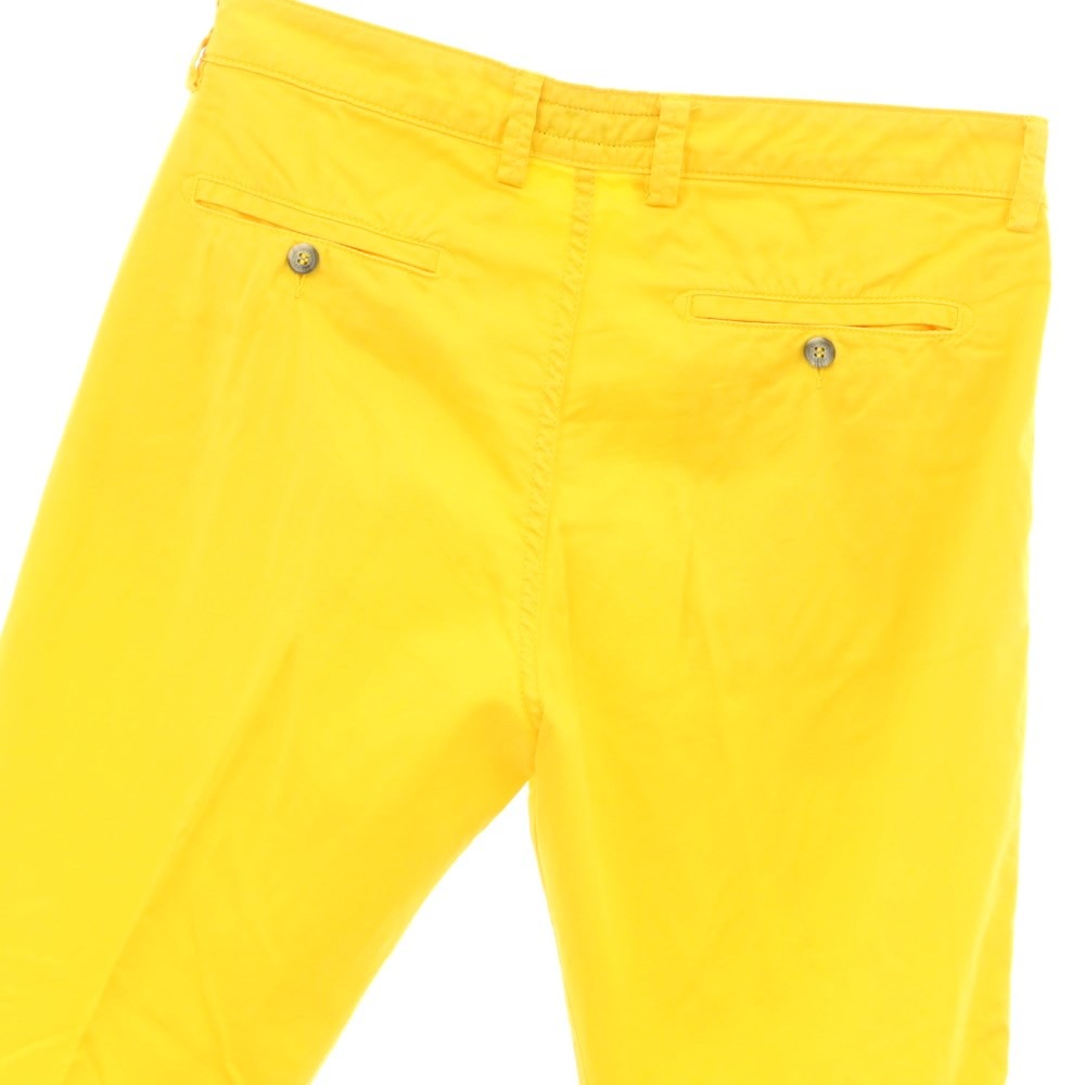 [Used] BASICON Stretch Cotton Twill Casual Slacks Pants Yellow [Size 46] [YEL] [S/S] [Condition Rank B] ​​[Men&