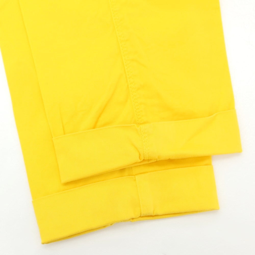 [Used] BASICON Stretch Cotton Twill Casual Slacks Pants Yellow [Size 46] [YEL] [S/S] [Condition Rank B] ​​[Men&